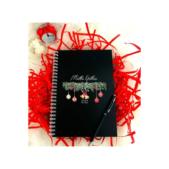 Yeni Yıl Ahşap Defter Kalem Seti