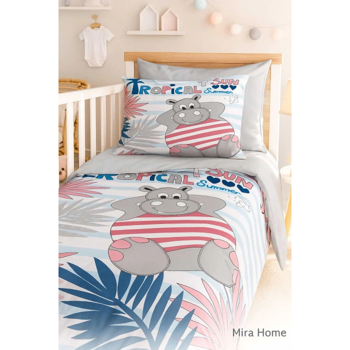 Новорожденный мальчик комплект постельного белья 100% хлопок Тропическое лето