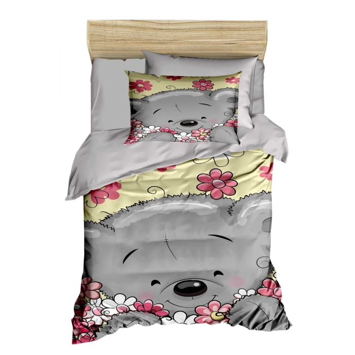 Новорожденный комплект постельного белья для девочки из 100% хлопка Flower