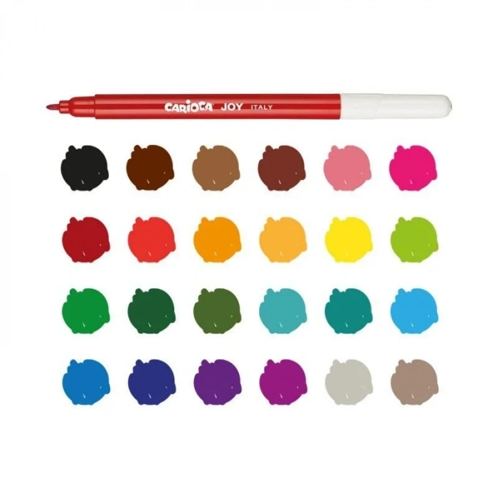 Yıkanabilir Keçeli Boya Kalemi 24lü Set