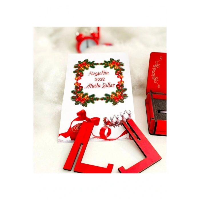 Yılbaşı Kalem Kutusu Ve Kart Seti