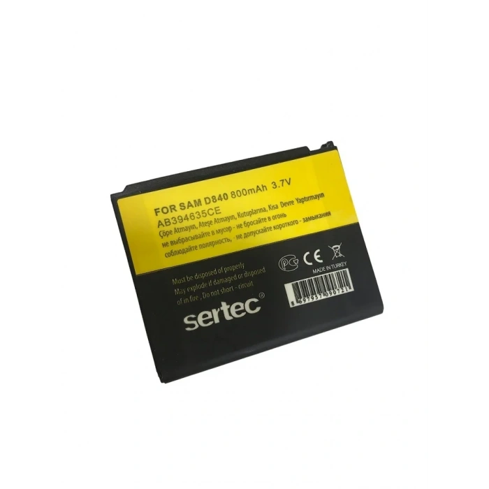 Yüksek Kapasiteli D848 D840 Uyumlu Batarya 800 Mah