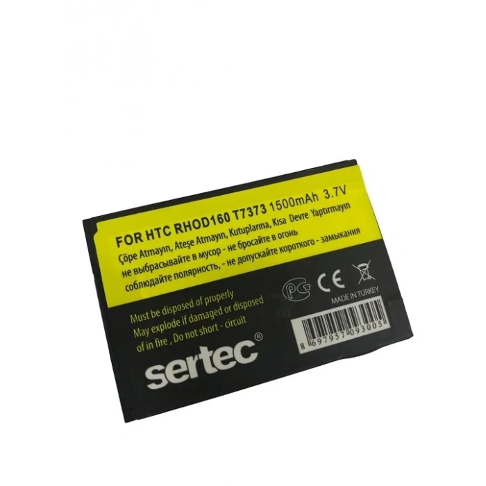 Yüksek Kapasiteli Htc T7373 Touch Pro 2 Batarya 1500 Mah