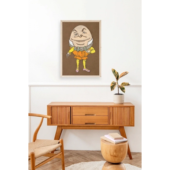 Yumurta Adam Ahşap Çerçeveli Tablo 17 x 23