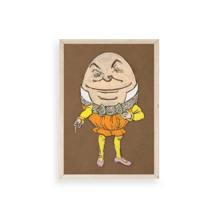 Yumurta Adam Ahşap Çerçeveli Tablo 30 x 42