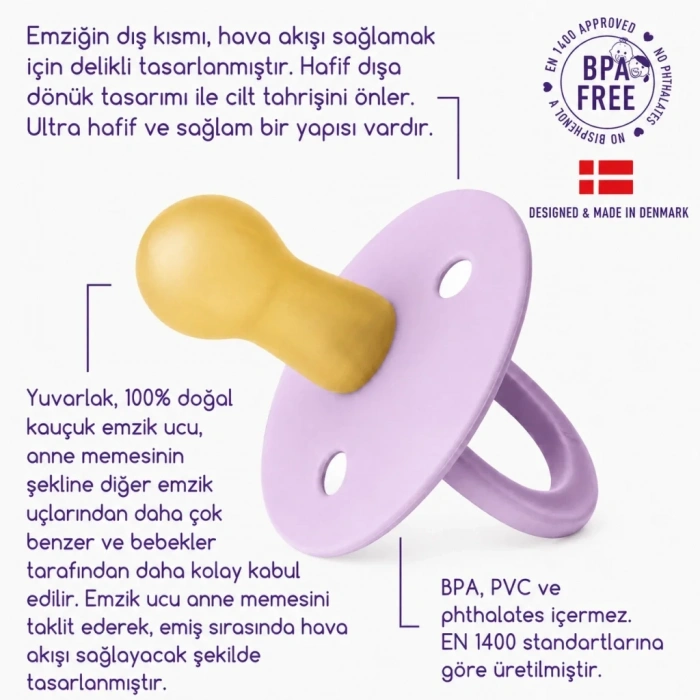 Yumuşak Kauçuk Emzik 0-6 Adet