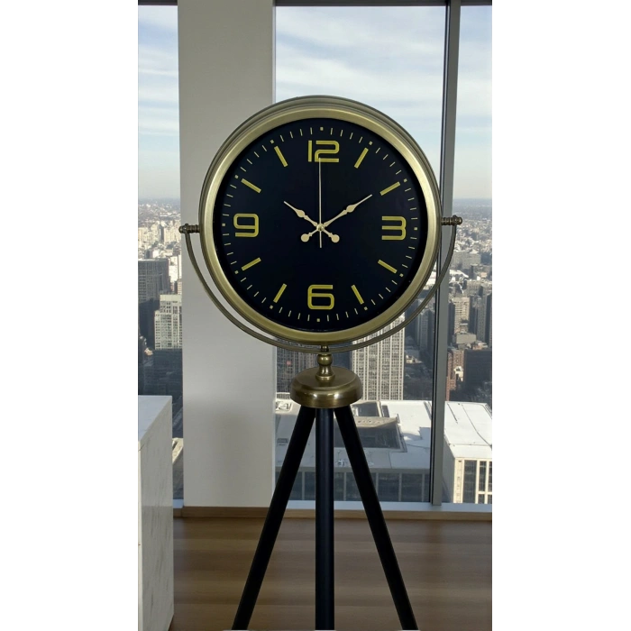 Zamanın Asaleti Eskitme Tripod Ayaklı Saat