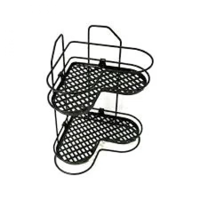 ZARİF 2Lİ KÖŞELK SİYAH BEYAZ KROM (5365)