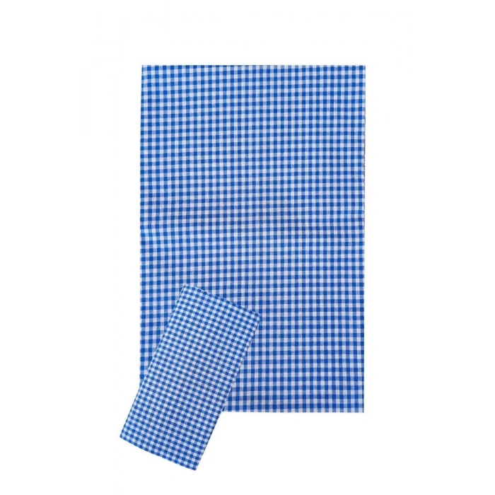 Zefir Дизайн Столовая Скатерть 170 x 170 см Синий