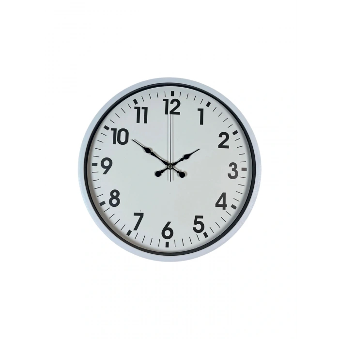Zentime 36 Cm Beyaz Dekoratif Duvar Saati