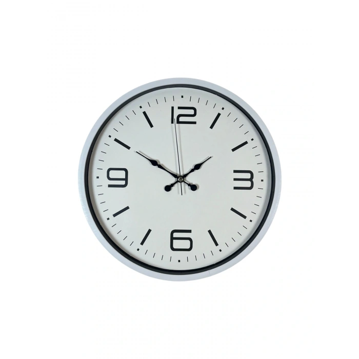 Zentime 36 Cm Beyaz Dekoratif Duvar Saati