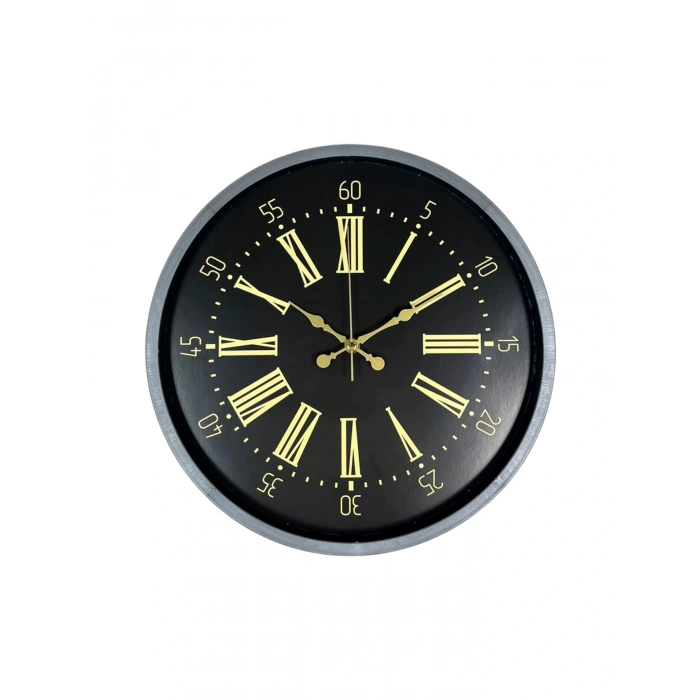 Zentime 36 Cm Gri Dekoratif Duvar Saati