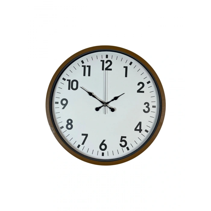 Zentime 36 Cm Brown Decorative Wall Clock