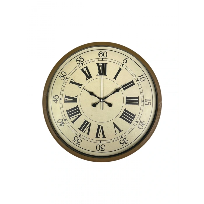 Zentime 36 Cm Kahverengi Dekoratif Duvar Saati