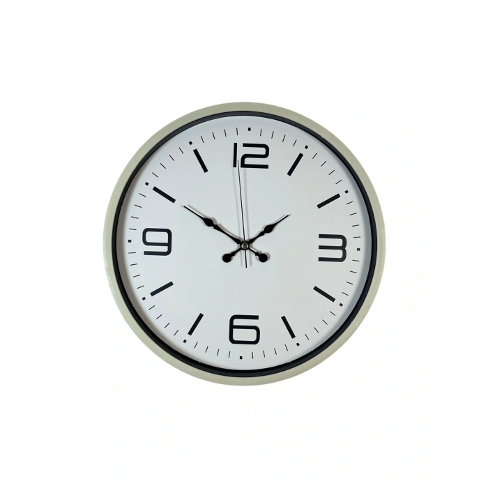 Zentime 36 Cm Krem Dekoratif Duvar Saati