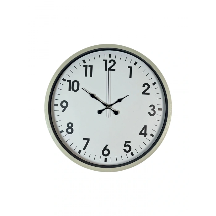 Zentime 36 Cm Cream Decorative Wall Clock