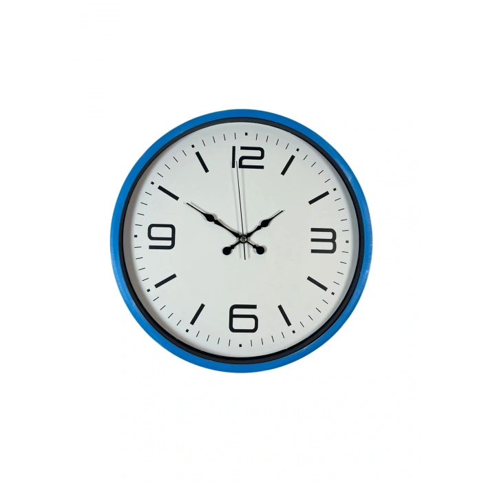 Zentime 36 Cm Blue Decorative Wall Clock