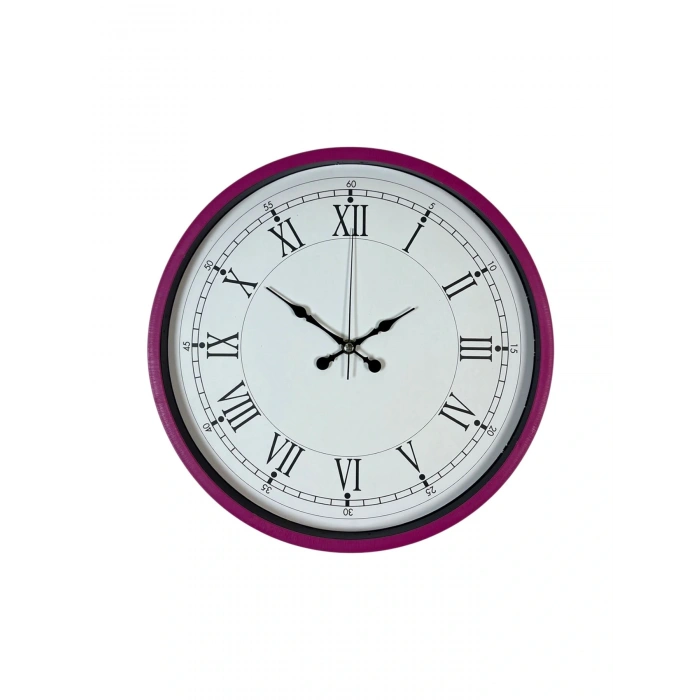Zentime 36 Cm Pembe Dekoratif Duvar Saati