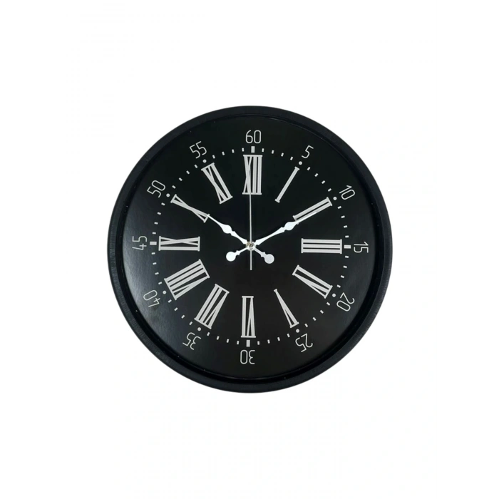 Zentime 36 Cm Siyah Dekoratif Duvar Saati