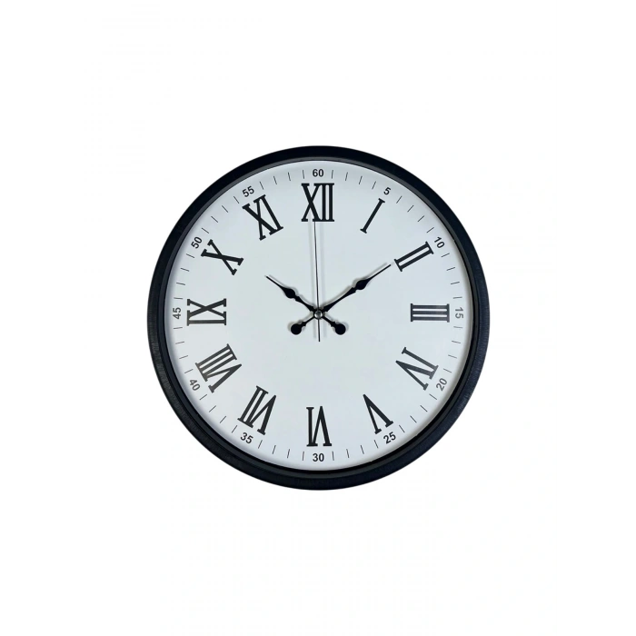 Zentime 36 Cm Siyah Dekoratif Duvar Saati