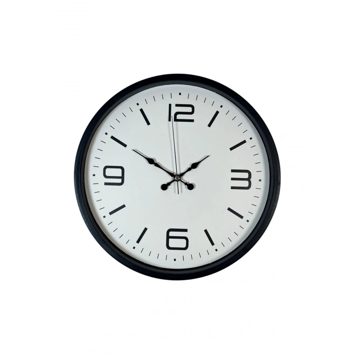 Zentime 36 Cm Siyah Dekoratif Duvar Saati