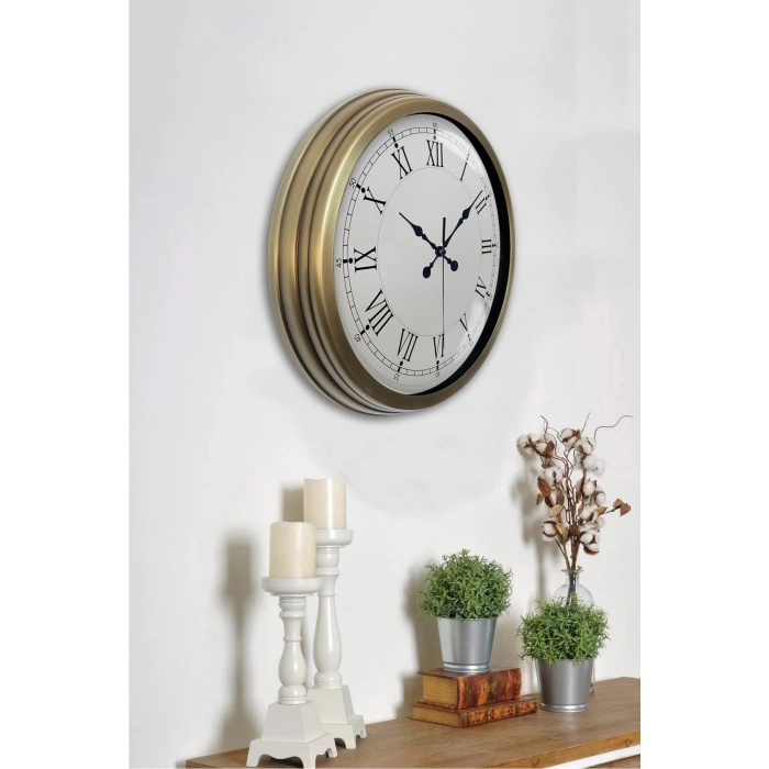 Zentime 40 Cm Eskitme Vintage Duvar Saati