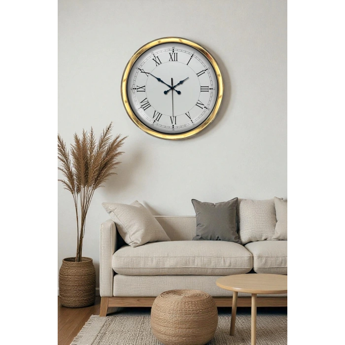 Zentime 40 Cm Gold Luxury Decorative Wall Clock