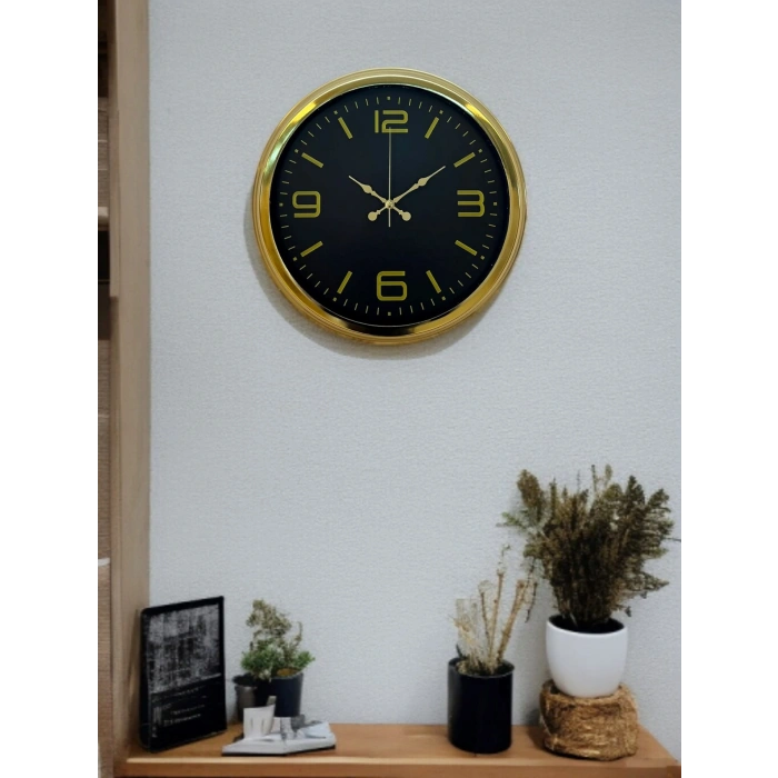 Zentime 40 Cm Gold Lüks Duvar Saati