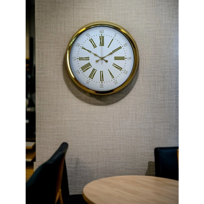 Zentime 40 Cm Gold Lüks Duvar Saati