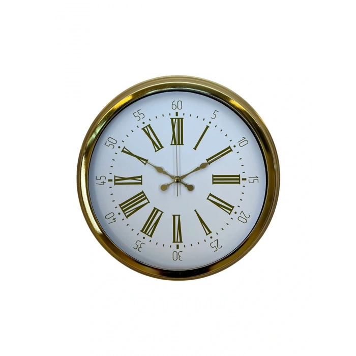 Zentime 40 Cm Gold Lüks Duvar Saati