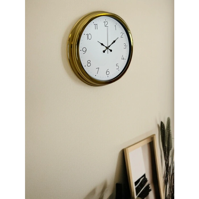 Zentime 40 Cm Gold Lüks Duvar Saati