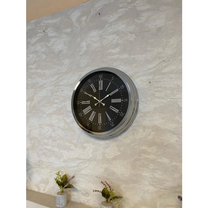 Zentime 40 Cm Krom Elegance Duvar Saati