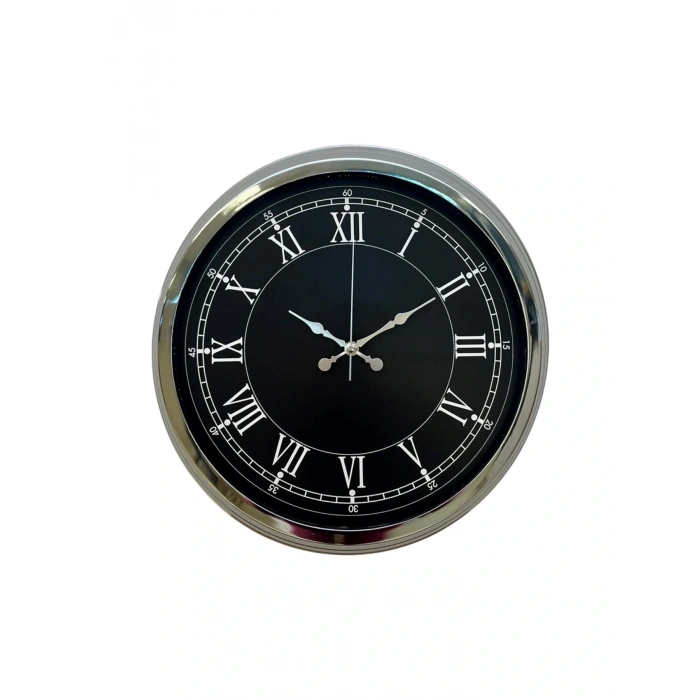 Zentime 40 Cm Krom Şık Duvar Saati