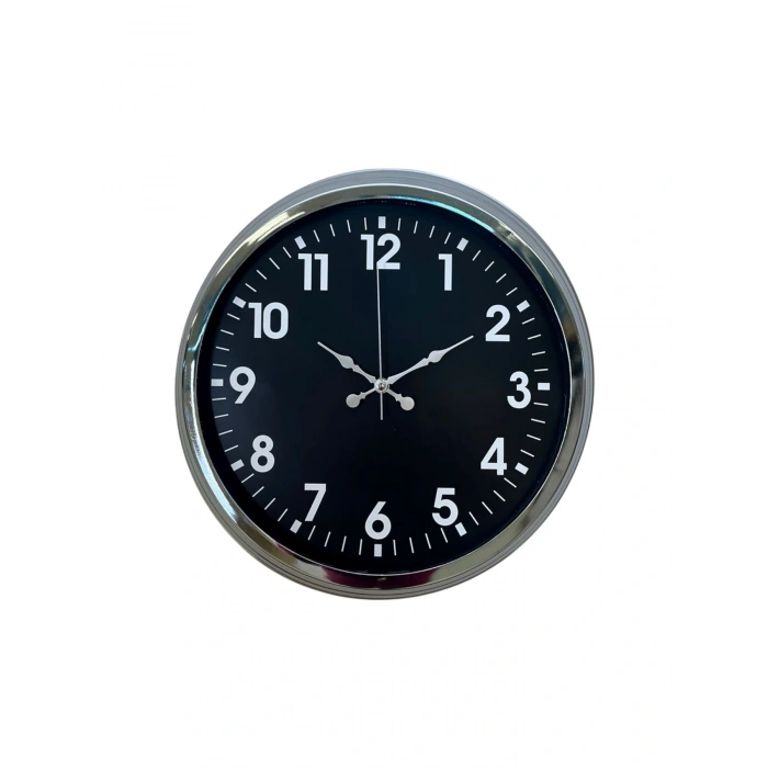 Zentime 40 Cm Krom Şık Duvar Saati