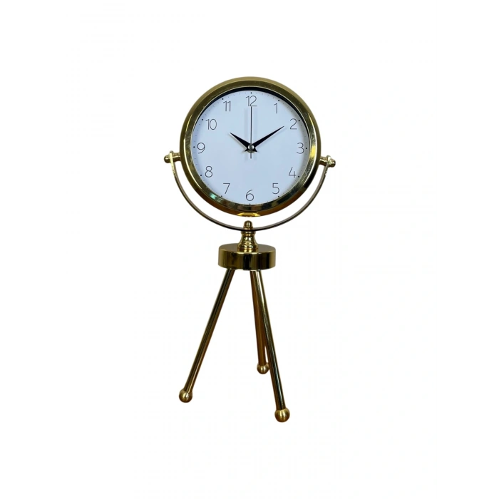 Zentime Gold Lüks Üç Ayaklı Masa Saati