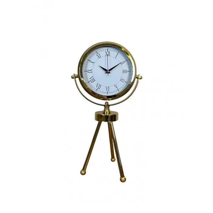 Zentime Gold Lüks Üç Ayaklı Masa Saati