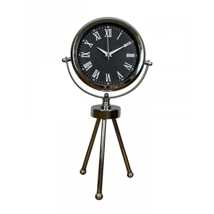 Zentime Krom Şık Üç Ayaklı Masa Saati