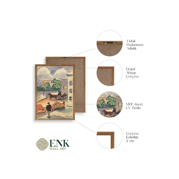 Zolo Palugyay Ahşap Çerçeveli Tablo 17 x 23