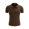 %100 Pamuk Polo T-Shirt IMPERO KAHVERENGİ