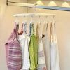 1 Piece Space-Saving 6-Hook Plastic Closet Organizer Practical Hanger