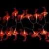 10&apos;lu Pilli Led Flamingo Dekoratif Işık Zinciri Aydınlatma 1,5 Mt (5365)