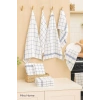 10 Piece Luxurious Dish Drying Cloth and Kitchen Towel 50x70 Cm Daily White