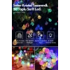 10 Metre 50 Top Güneş Enerjili Solar Led Işık Dekoratif Rgb Yılbaşı Bahçe Balkon Ve Teras