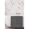 2 li Banyo Havlu Takımı %100 Pamuklu Dry Antrasit