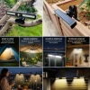 2li Mandallı LED Solar Lamba - 36 LED - Hareket Sensörlü - 3 Modlu