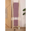 2 Piece Bathroom Towel Set 100% Cotton Stick Pattern Purple