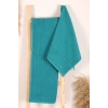 2 Piece Bathroom Towel Set 100% Cotton Stick Pattern Green