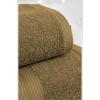 2 Piece Battal Luxury Premium Bath Spa Towel Set 90x170 Cm Brown