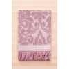 2 Parça Jakarlı Banyo Havlu Takımı %100 Pamuklu 90x150 Cm Arden Pembe