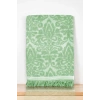2 Parça Jakarlı Banyo Havlu Takımı %100 Pamuklu 90x150 Cm Arden Yeşil
